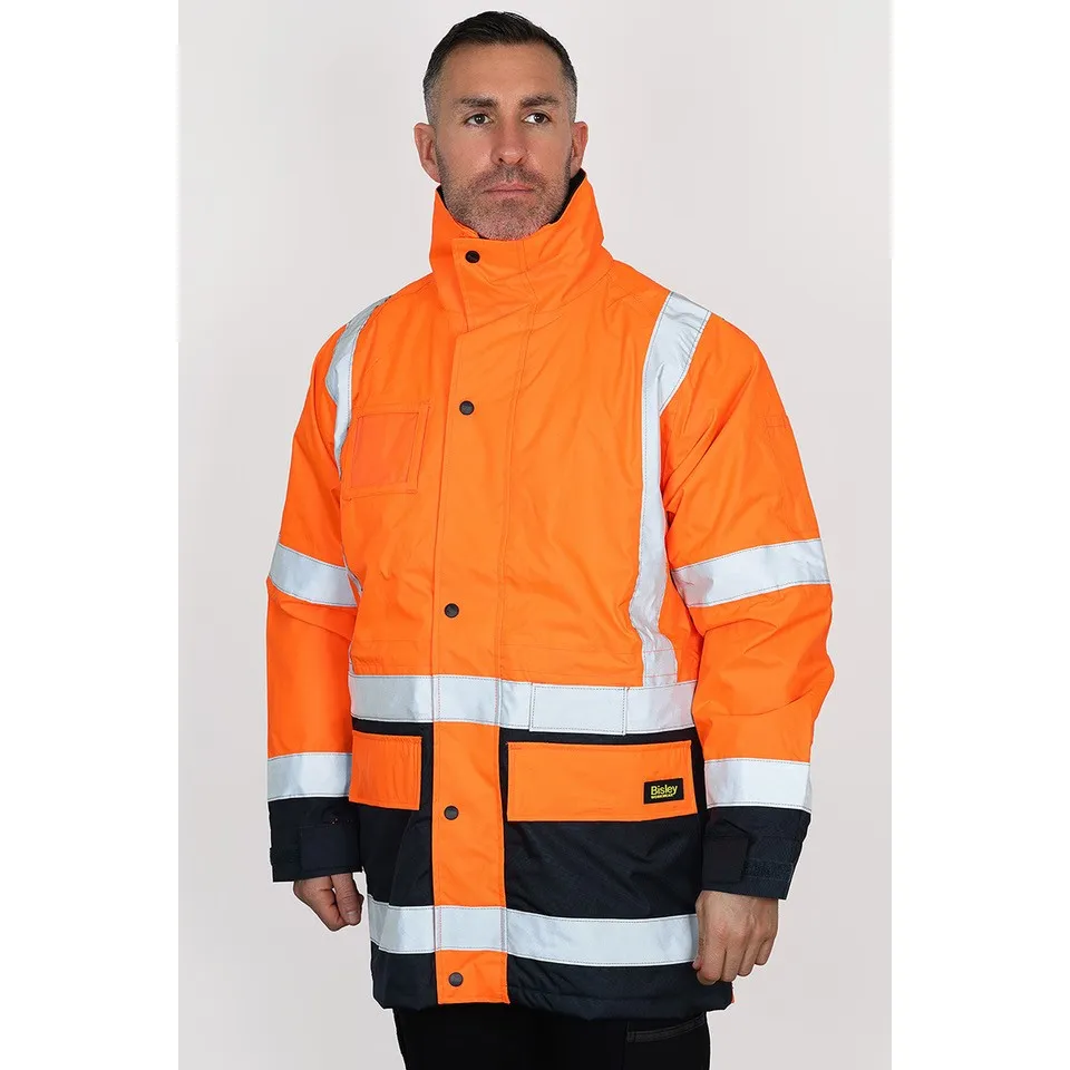 Bisley Taped Hi Vis 5 In 1 Rain Jacket