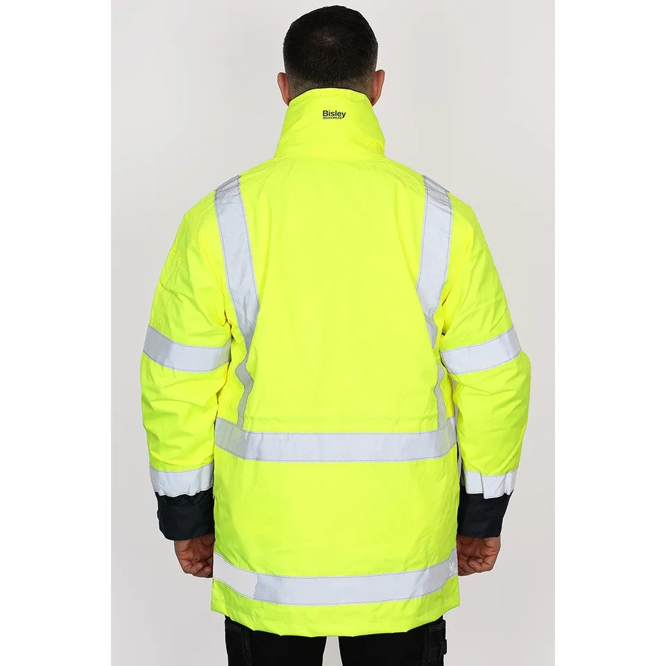 Bisley Taped Hi Vis 5 In 1 Rain Jacket
