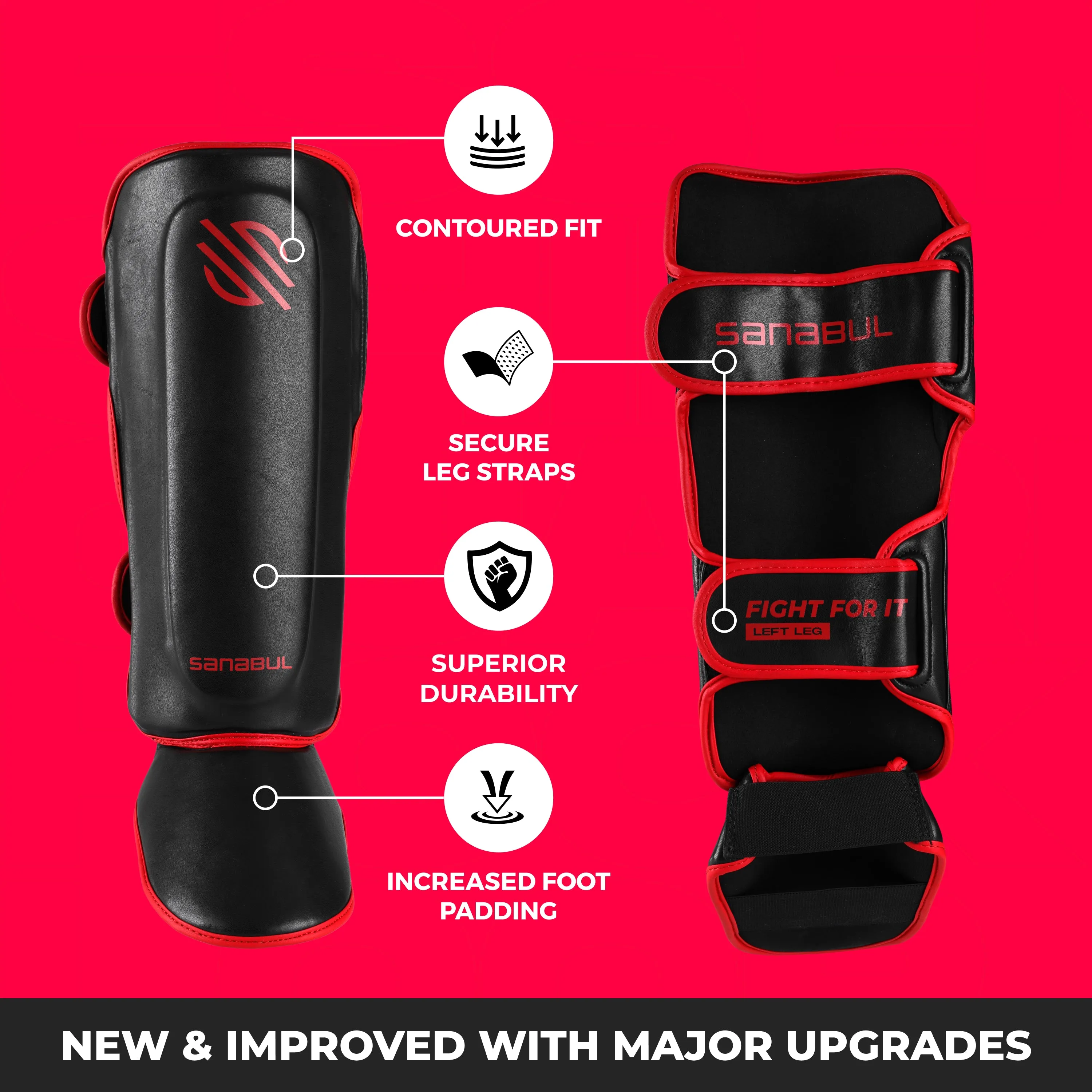Essential Hook & Loop Shin Guards NEW & IMPROVED