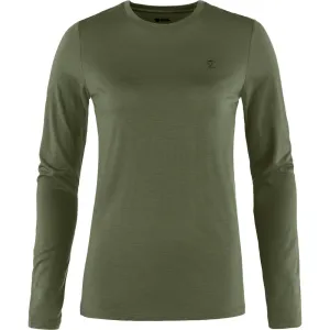 Fjallraven Abisko Wool 女長袖羊毛排汗衣 月桂綠 625 84102