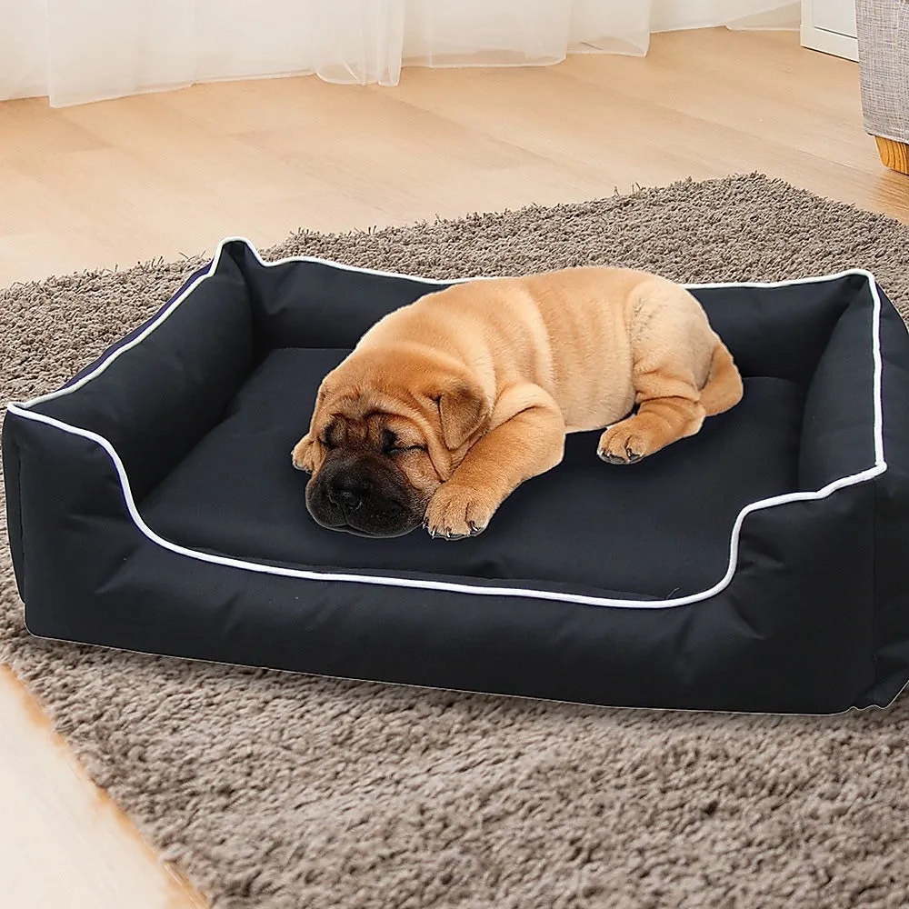 Heavy Duty Waterproof 100x80cm Dog Bed w/ Removable Cushion