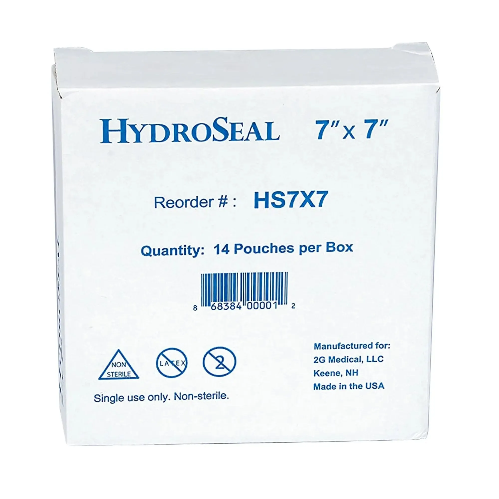 HydroSeal IV Site Barrier Protector, Clear, 7 x 7 inch, Disposable