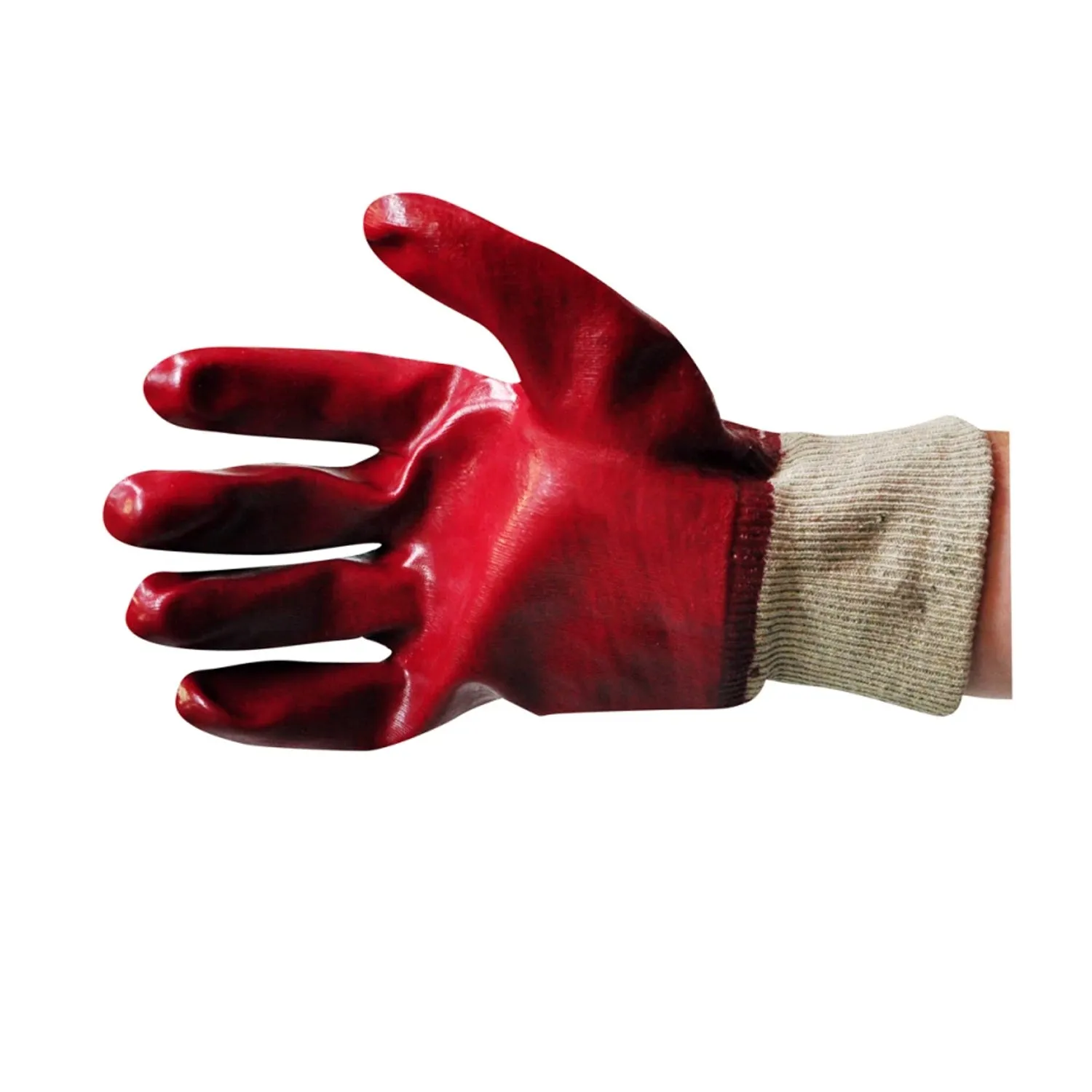 Kingfisher Heavy Duty Red Rubber Gardening Work Gloves