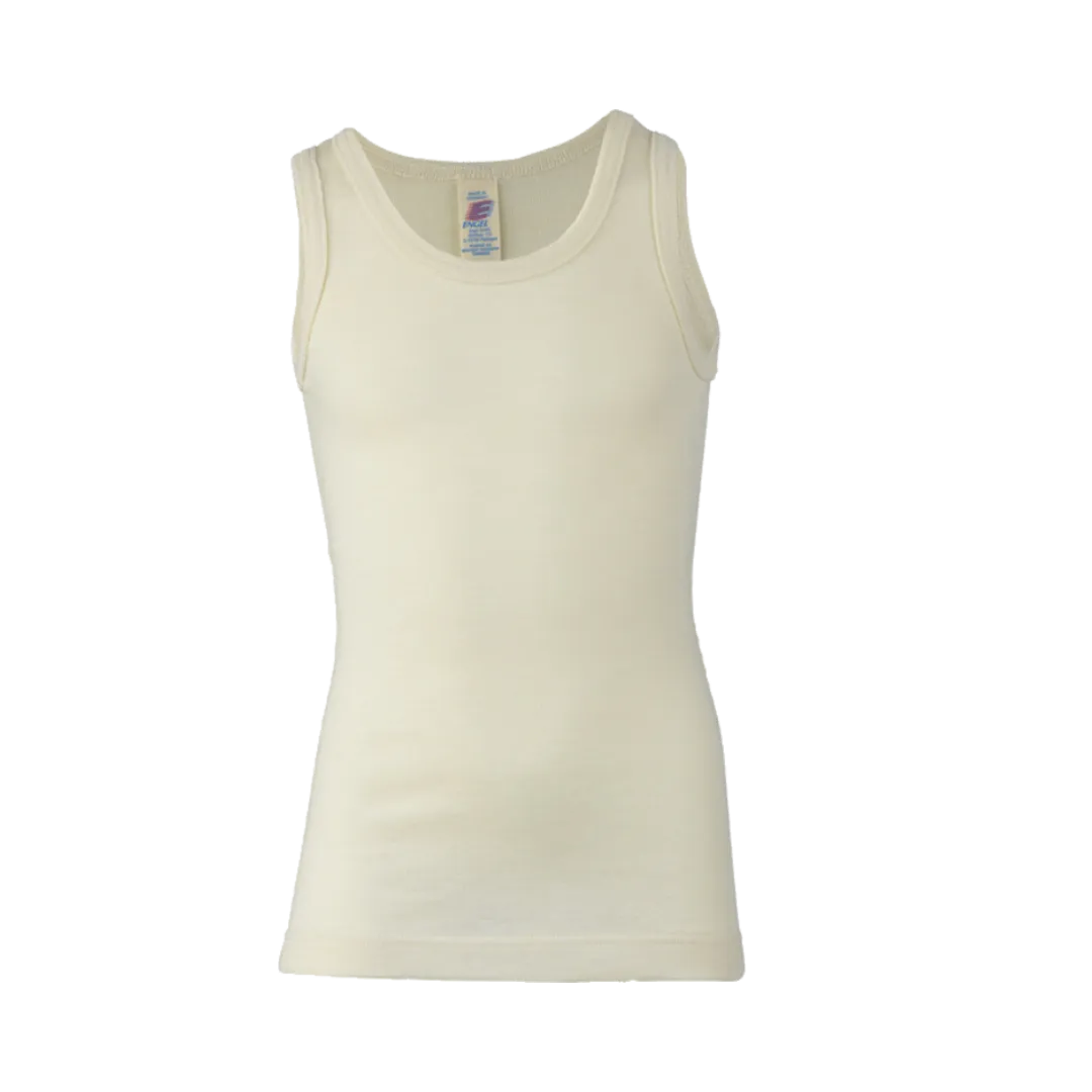 Merino Wool & Silk Undershirt -Wheat