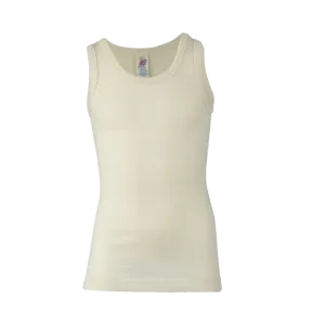 Merino Wool & Silk Undershirt -Wheat