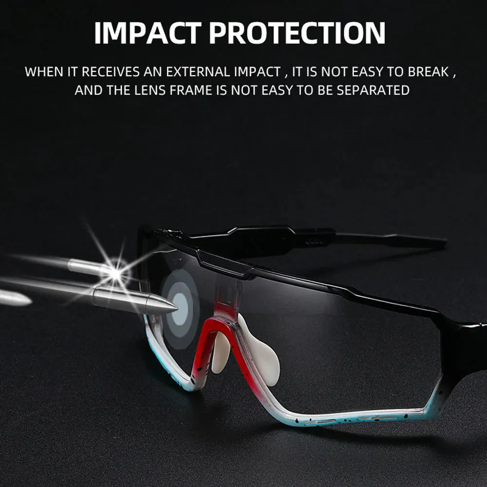 NEWBOLER Men Women MTB Bicycle Eyewear Cycling Glasses New Photochromic Bicycle Glasses Outdoor Sports Sunglasses Bike Goggles