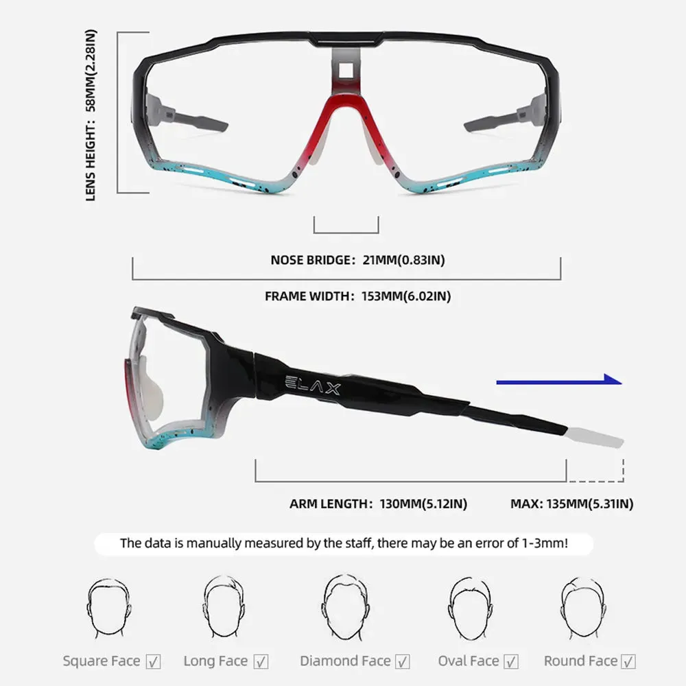 NEWBOLER Men Women MTB Bicycle Eyewear Cycling Glasses New Photochromic Bicycle Glasses Outdoor Sports Sunglasses Bike Goggles