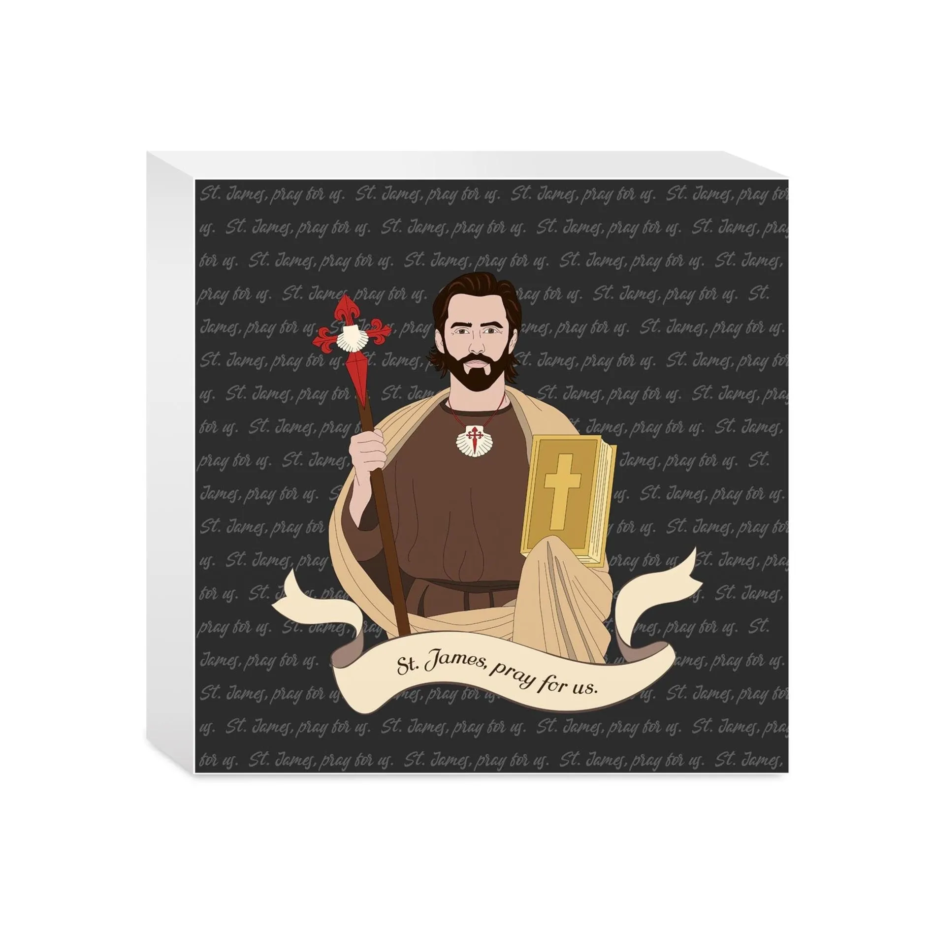 St. James  5x5 Wood Block