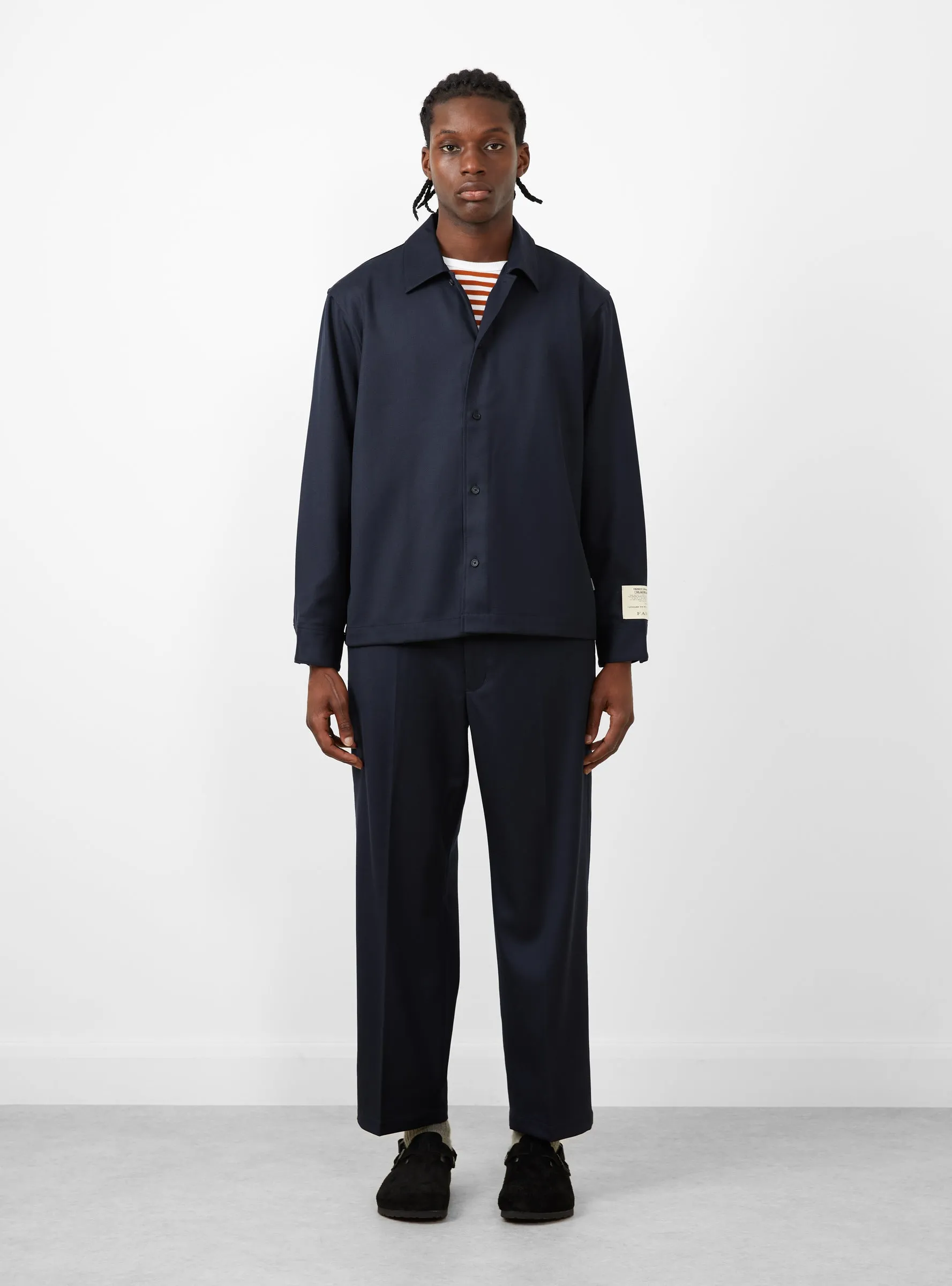 Wool Overshirt Navy